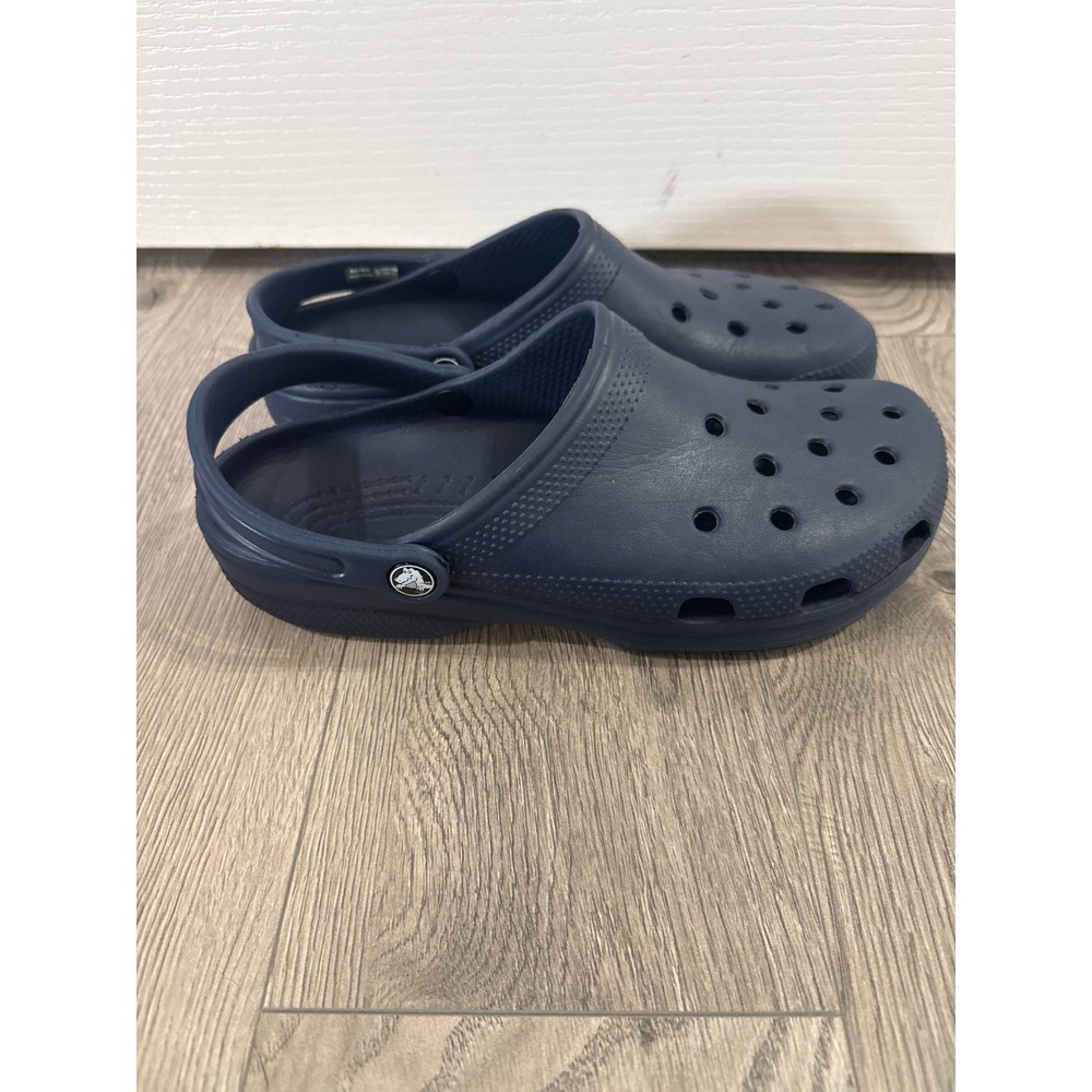 Crocs Classic Clog Navy Blue Comfort Shoes Slip On Clogs Men 10 Women 12 - Picture 3 of 10